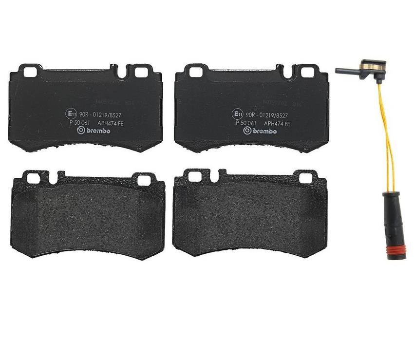 Mercedes Brakes Set Kit - Pads Rear (Low-Met) (with Sensor) 005420672041 - Brembo 2706276KIT